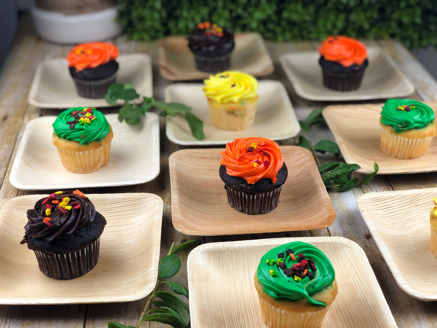 Eco-friendly ,Sustainable, Biodegradable, Disposable ,Compostable, Natural Handcrafted, Organic , Palm Leaf Tableware, Party Supplies