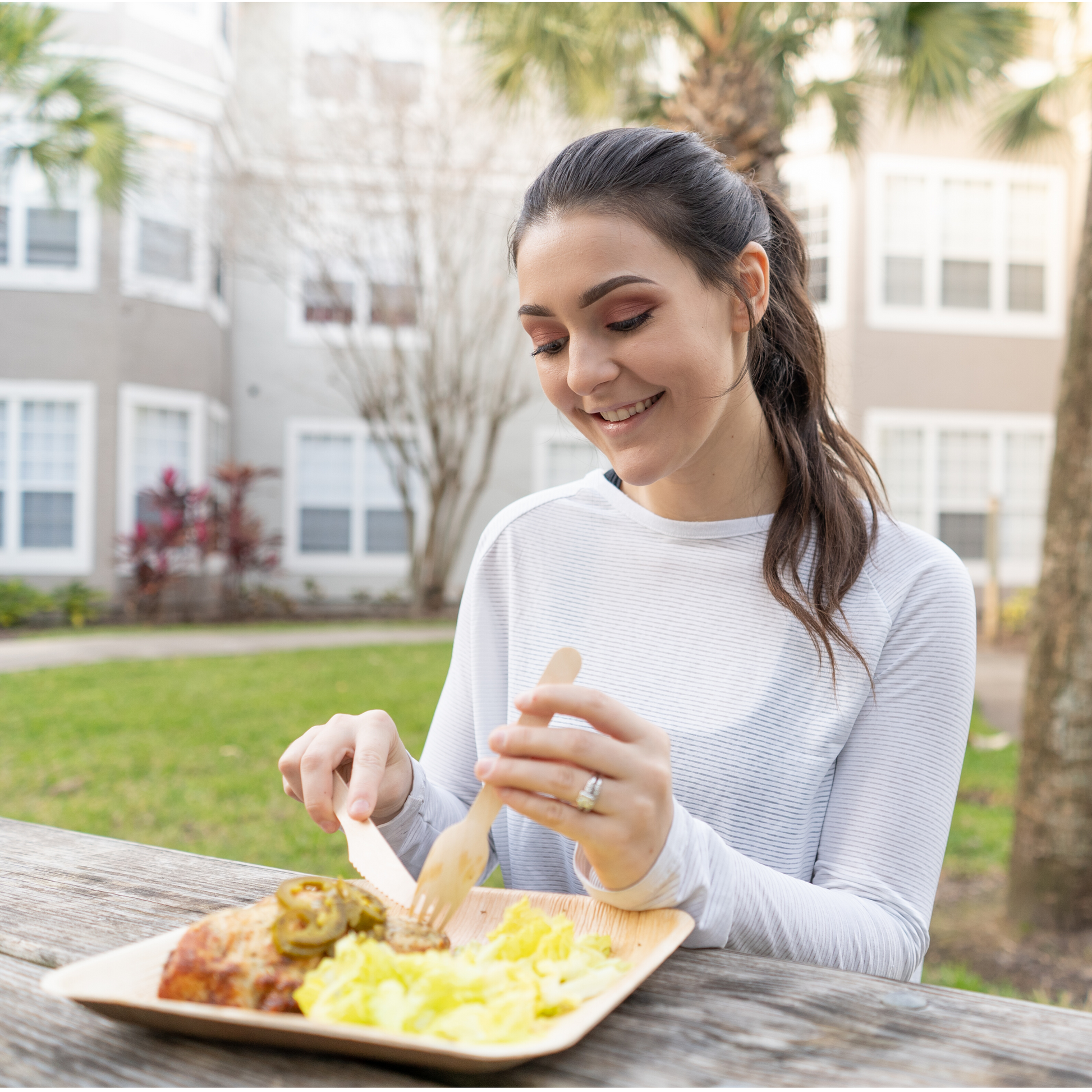 Eco-friendly , Sustainable ,Biodegradable , Palm leaf dinner plates ,Party plates