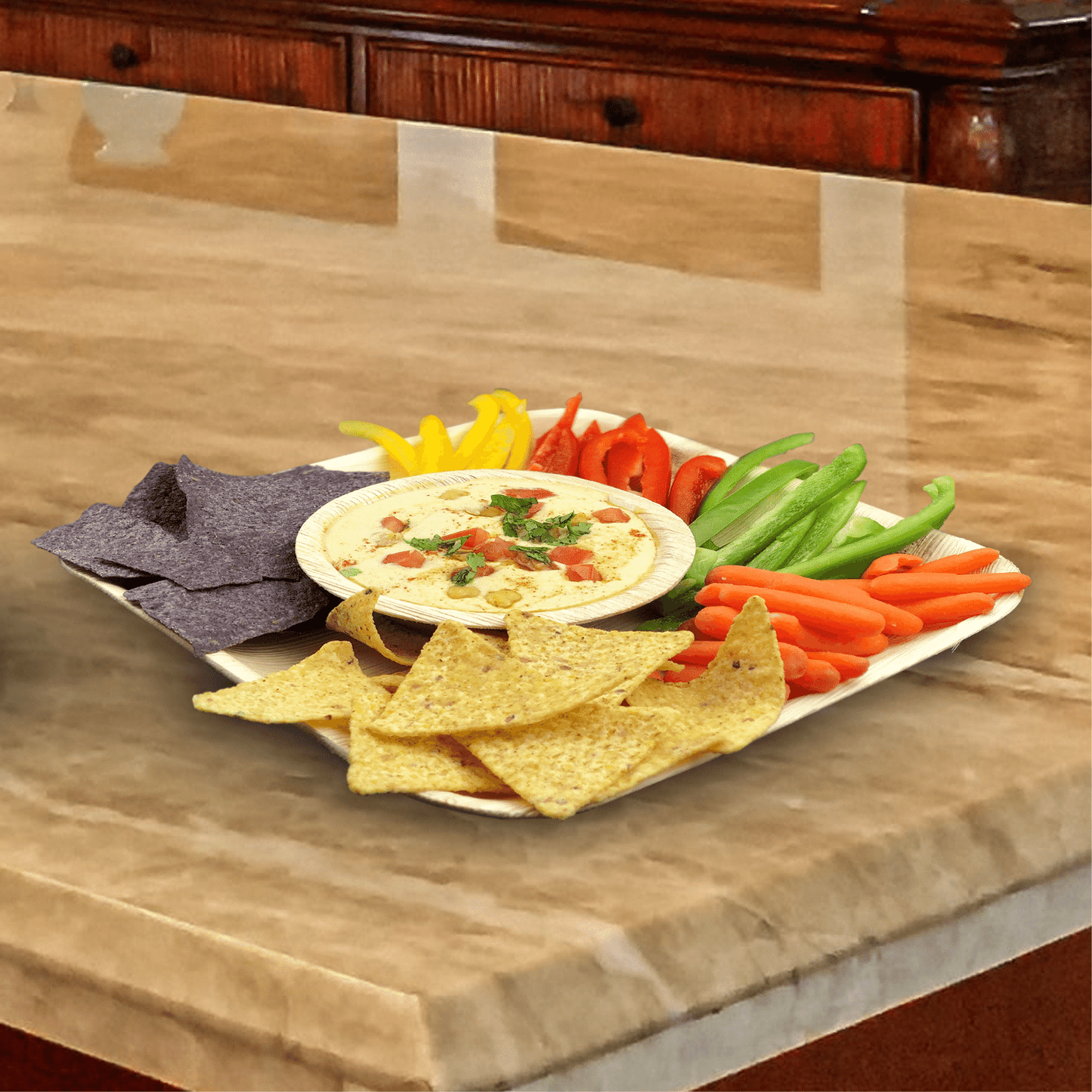 Eco-friendly ,Sustainable, Biodegradable, Disposable ,Compostable, Natural Handcrafted, Organic , Palm Leaf Tableware, Party Supplies