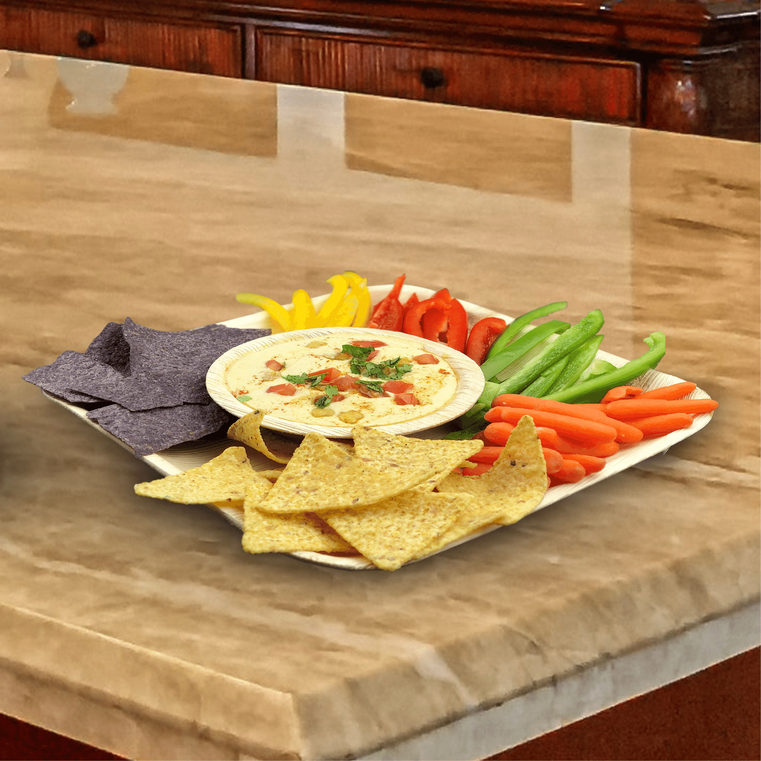 Eco-friendly ,Sustainable, Biodegradable, Disposable ,Compostable, Natural Handcrafted, Organic , Palm Leaf Tableware, Party Supplies