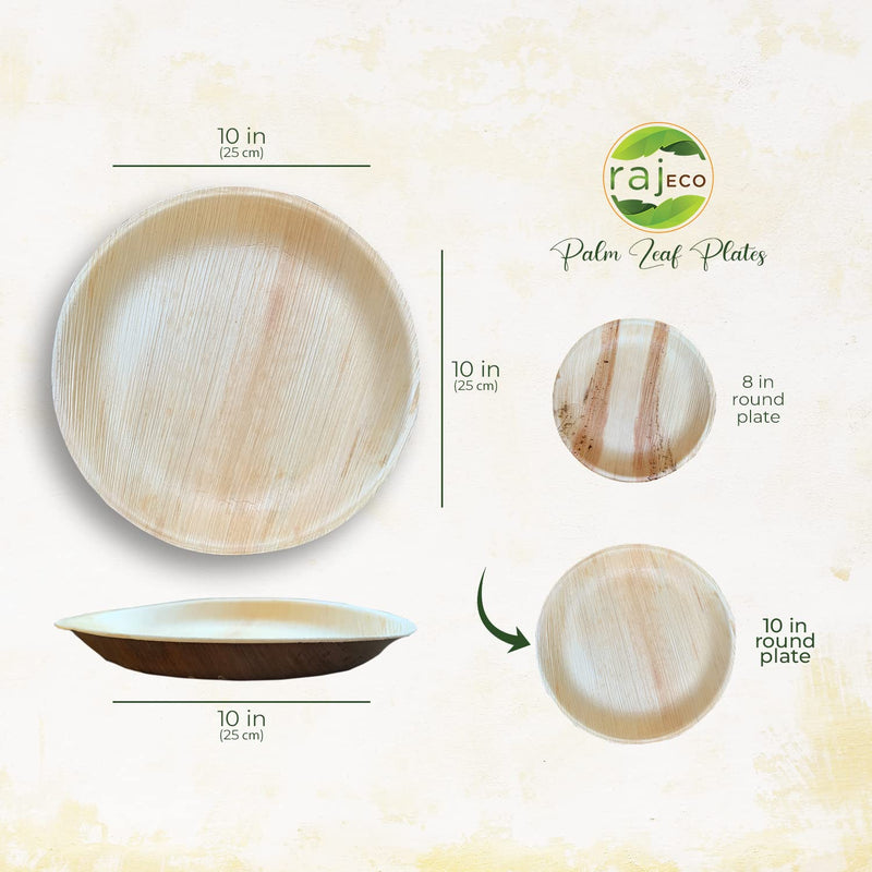 Eco-friendly , Sustainable ,Biodegradable , Palm leaf dinner plates ,Party plates