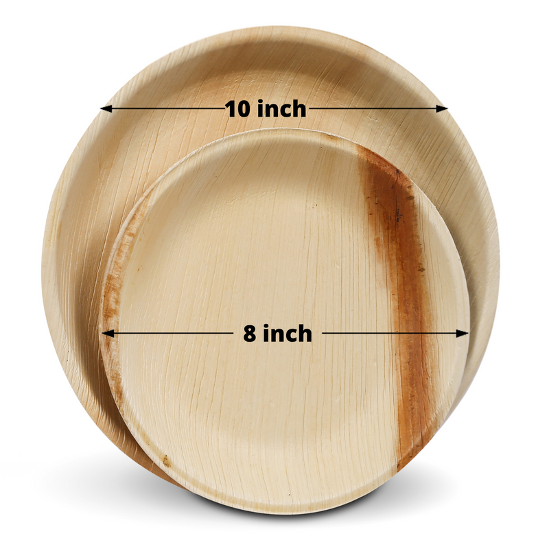 Eco-friendly , Sustainable ,Biodegradable , Palm leaf dinner plates ,Party plates