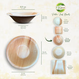 Eco-friendly , Sustainable ,Biodegradable , Palm leaf dinner plates ,Party plates