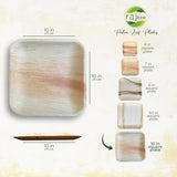 Eco-friendly , Sustainable ,Biodegradable , Palm leaf dinner plates ,Party plates